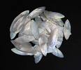 Asian art 39 Antique Chinese Handcarved Mother of Pearl Gaming Chips -