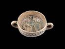 Ancient art Rare Coptic pottery 'Kylix' type cup, 1st. cent. BC- 4th Cent. AD -