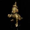 Asian art Bronze figure of Krishna as the Butter Thief India, 19th. century -