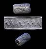 Ancient art Scarce thick Anatolian / Hittite stone cylinder seal, 2nd. mill. BC -