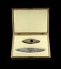 Ancient art Beautiful boxed set of Danish Neolithic dagger and Pophyre battle axe! -