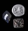 Ancient art Fine high relief serpentine gable stamp seal, Anatolia 4th. mill. BC -