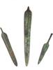 Ancient art Nice lot of Three Ancient Near East Tanged Bronze daggers -