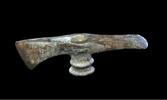 Ancient art Superb bronzeage battle adze - axe, Caspian Sea, early 2nd. mill. BC -