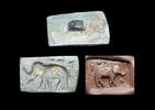 Ancient art Finely engraved Roman stamp seal w Elephant, Time of Caesar! -