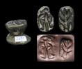 Ancient art Rare Bifacial stamp seal w Human, Anatolia c. 4th. mill. BC -