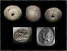 Ancient art Interesting Parthian granite stamp seal, 2nd.-1st. cent. BC -