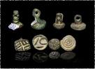 Ancient art Fine collection of 4 ancient bronze stamp seals, BMAC and later -