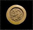 Asian art Rare Imperial Yellow Ming Pottery Goutou Tile Terminal, 14th-15th cent -