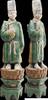 Asian art XL & Decorative Male Ming Dynasty Pottery Attendant on Lotus Throne! -