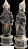 Asian art High quality Ming Dynasty pottery figure of a warrior - c. 39 cm! -