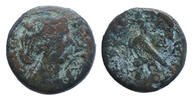 Ancient coins PTOLEMAIC KINGS of EGYPT. Kleopatra VII Thea Neotera. 51-30 BC. Ã Diobol â 80 Drachmai -