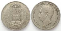 Portugal PORTUGAL 500 Reis 1867 LUIZ I silver VF -