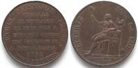 Frankreich MONNERON 2 Sols 1791 MONNAIE DE CONFIANCE bronze SUP+! -