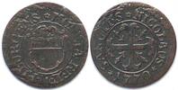 Schweiz - Freiburg Suisse FRIBOURG 1/2 Kreuzer 1770 billon TTB+! -