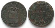 Griechenland GREECE 2 Lepta 1857 OTHON (OTTO of BAVARIA) copper SCARCE! AU! -