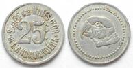 Madagaskar MADAGASCAR 25 cts ND (1920) Perroquet SOC. DES MINES DE L'ANDAVAKOERA Alu -