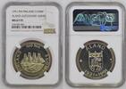 FINLAND S100M FINLAND 100 Markkaa 1991 ALAND silver NGC MS 67 PL Top Pop! Finest Graded! -