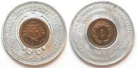 Schweiz - Medaillen FAREWELL TO THE GOLDEN FRANC with encased Swiss 1 Rappen 1940 coin Alu 35mm -