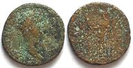 Roman Imperial HADRIAN (117-138 AD). AE Sestertius, 128, Rome mint, Hilaritas w. Hadrian and S. -