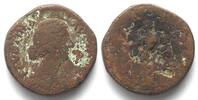 Roman Imperial FAUSTINA Jun. (+175). Wife of Marcus Aurelius. AE Sestertius, 161-175, Rome mint -