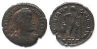 Roman Imperial VALENTINIAN I (364-375 AD). AE3, Thessalonica mint, TESΓ, GLORIA ROMANORVM -