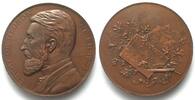 Schweiz - Medaillen ALBERT DE MEURON. Medal 1887 by Landry, bronze 69mm -