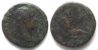 Roman Imperial HADRIAN (117-138 AD). AE As, 130-138, Nilus reclining right, F+ -