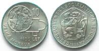 Tschechoslowakei CZECHOSLOVAKIA 10 Korun 1966, 1100 YEARS GREAT MORAVIA, silver UNC -