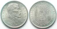 Tschechoslowakei CZECHOSLOVAKIA 10 Korun 1928 Masaryk 10TH ANN. INDEPENDENCE silver BU! -
