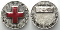 Schweiz - Medaillen Geneve 100TH ANNIVERSARY OF THE RED CROSS, enameled medal 1963 by Huguenin -