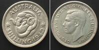 Australien AUSTRALIA Shilling 1942 S, GEORGE VI, silver, UNC-! -