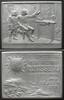 Schweiz - Medaillen GENEVE IIe CENTENAIRE de J.J. ROUSSEAU CITOYEN de GENEVE 1912 Alu 46x36mm -