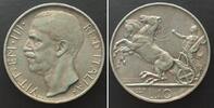 Italien ITALY 10 Lire 1927 R **FERT** VITTORIO EMANUELE III silver UNC-! -