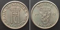 Norwegen 1953 NORWAY 50 Ore 1953 HAAKON VII Cu-Ni UNC! unz 19,99 EUR14,99 EUR  + 15,00 EUR frais d'envoi