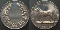 Schweiz - Medaillen WINTERTHUR - INTERNATIONAL CANINE EXPO 1898 silver 40mm -