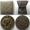 Schweiz - Schützenmedaillen FRIBOURG TIR FEDERAL 1934, Medaille, bronze, 50mm, avec boite originale! -