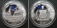 Samoa (Westsamoa) SAMOA 10 Tala 2003 SMS ADLER silver Proof SCARCE! -