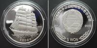 Nordkorea NORTH KOREA 5 Won 2005 SEDOV silver Proof -