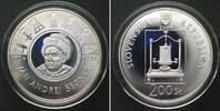 Slowakei SLOVAKIA 200 Korun 2004, Jan Andrej Segner, silver Proof -