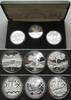Lettland LATVIA 3 x 1 Lats 2000, 2001, 2002, Times and Values, silver, Proof -