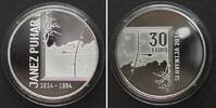 Slowenien SLOVENIA 30 Euro 2014, JANEZ PUHAR, silver Proof -
