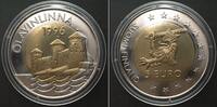 Finnland FINLAND 5 Euro 1996 OLAVINLINNA bi-metallic BU -