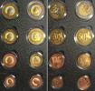 Europroben VATICAN - SPECIMEN Euro Pattern Proof Set 2007 BENEDICT XVI, colored -