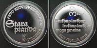 Slowenien SLOVENIA 30 Euro 2015, STARA PRAUDA, silver Proof, SCARCE! -