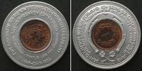 Schweiz - Medaillen FAREWELL TO THE GOLDEN FRANC with encased Swiss 1 Rappen 1936 coin Alu 35mm BU! -