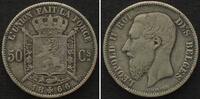 Belgien 1866 BELGIUM 50 Centimes 1866 LEOPOLD II silver SCARCE! VF+ ss+ 24,99 EUR16,99 EUR  + 15,00 EUR frais d'envoi
