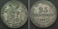Schweiz - Genf GENEVE 25 Centimes 1847 billon SUP- -