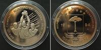 Äquatorialguinea EQUATORIAL GUINEA. 1000 Francos 1994, Soccer World Cup, Brazil champion, Cu-Ni -