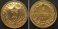 Schweiz - Nidwalden Swiss NIDWALDEN 5 Batzen 1811, 700 YEARS CONFEDERATION silver gilt Restrike 1991 -